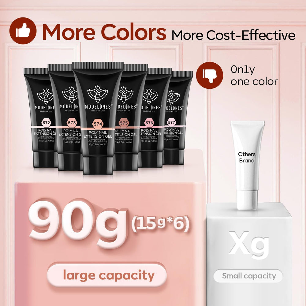 Modelones at-home manicure setup enabling quick salon-like results.