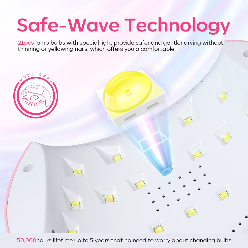 Modelones smart sensor turns the lamp on and off automatically.