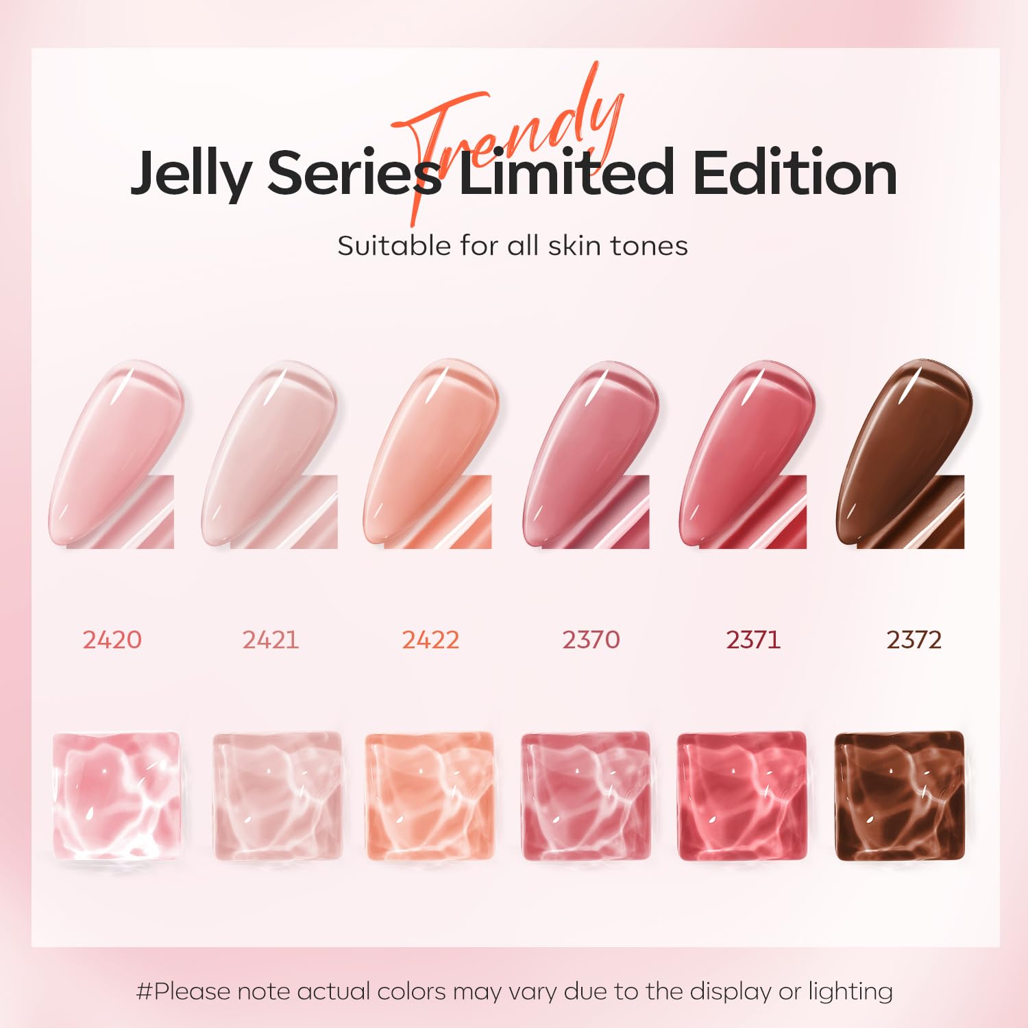 Modelones wide 150° brush enables easy, even coverage for nail perfection.