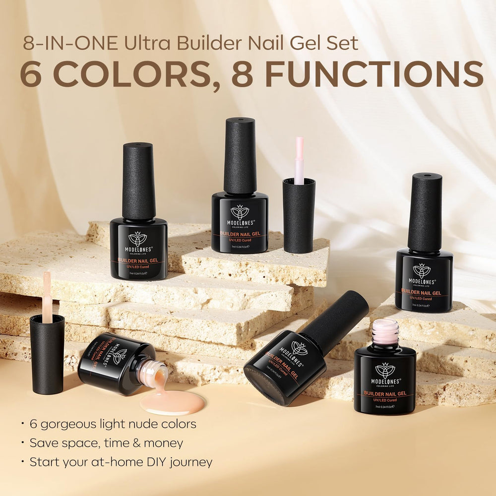 Modelones Builder Nail Gel for at-home mani with professional-looking results