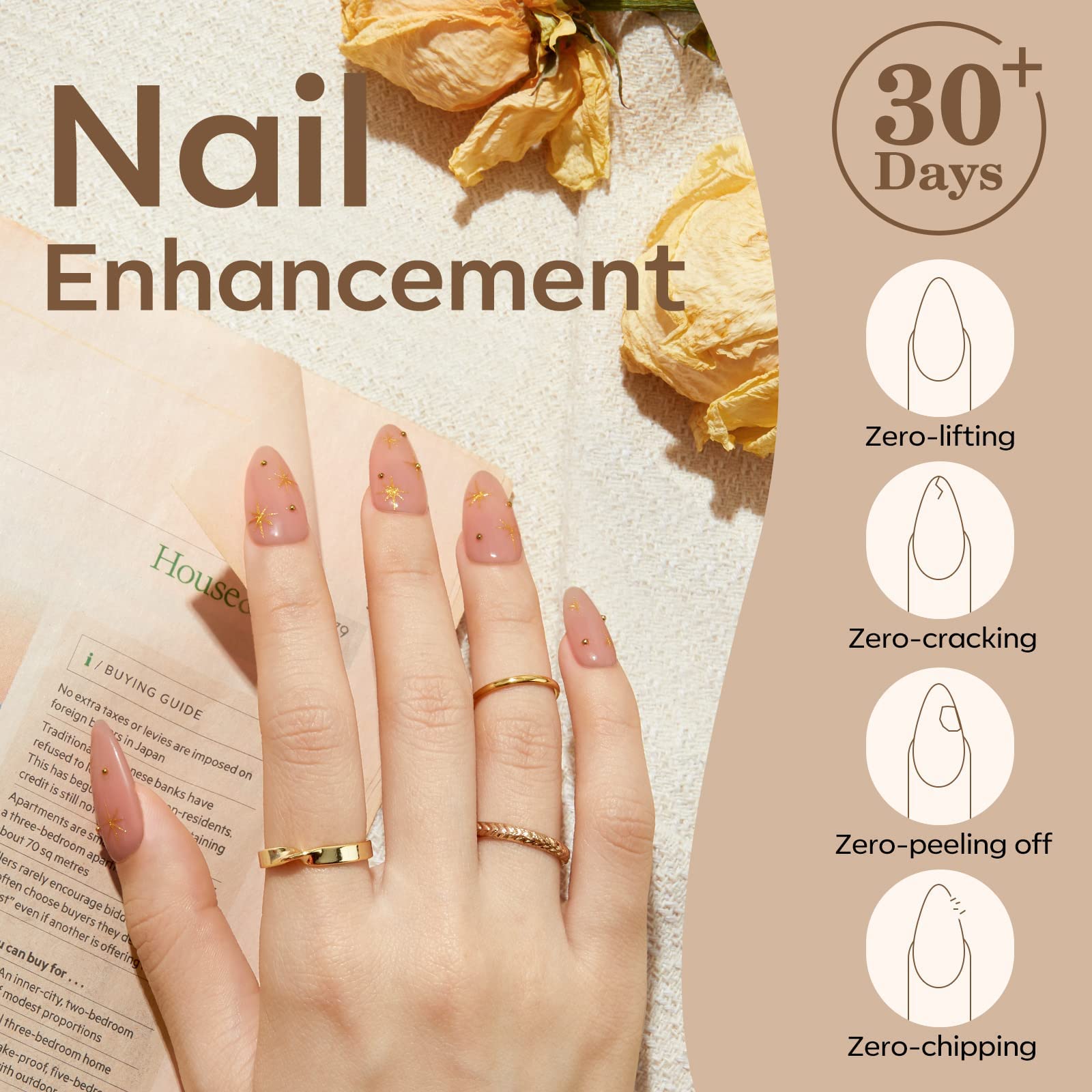 Modelones Builder Nail Gel provides long-lasting wear with feather-light strength