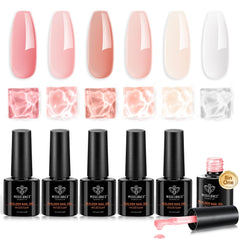 modelones builder nail gel set packaging for a premium home manicure look