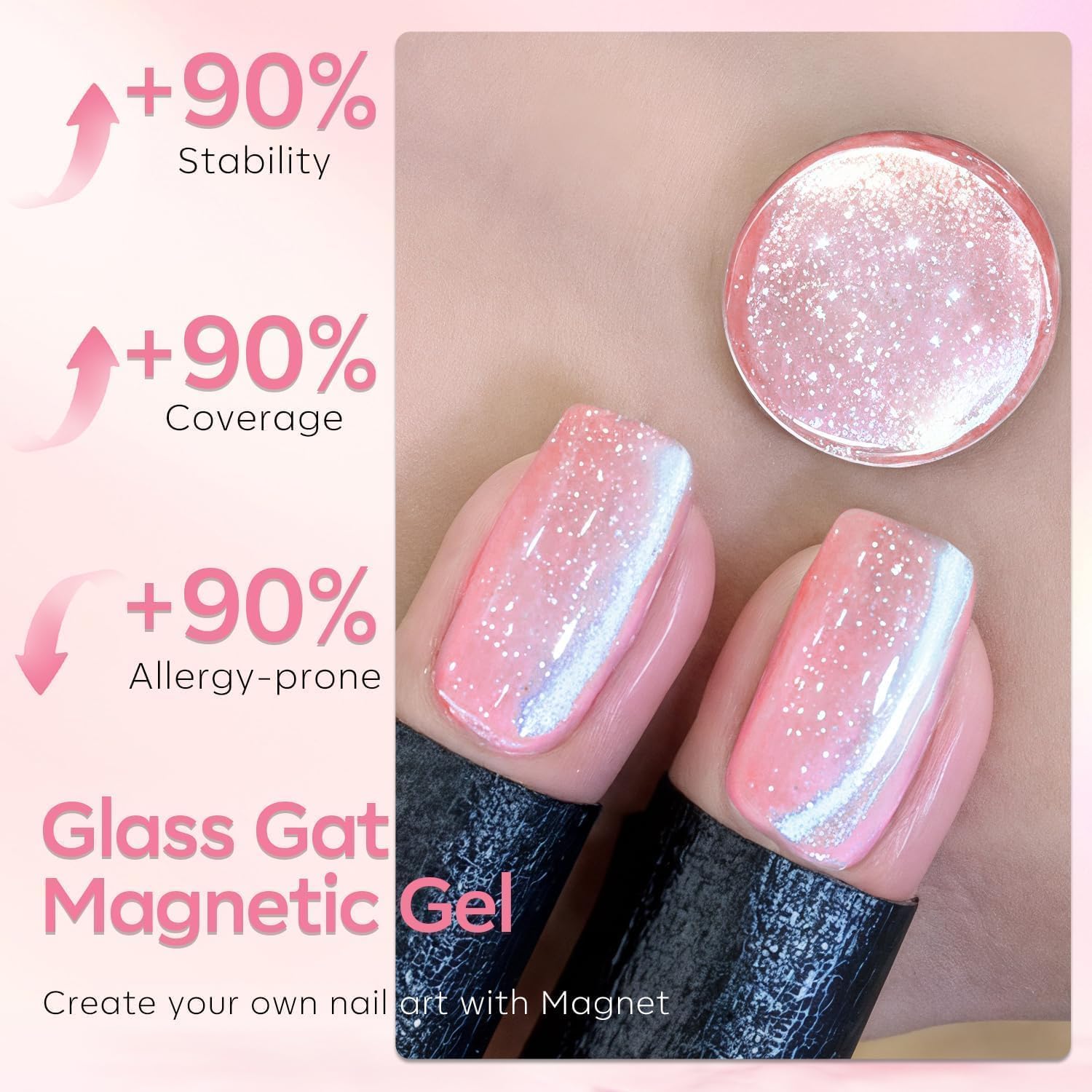 Modelones cruelty-free formula delivers smooth coverage and glossy finish.