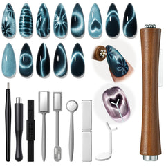 Modelones cat eye magnet rectangular head enables precise nail designs