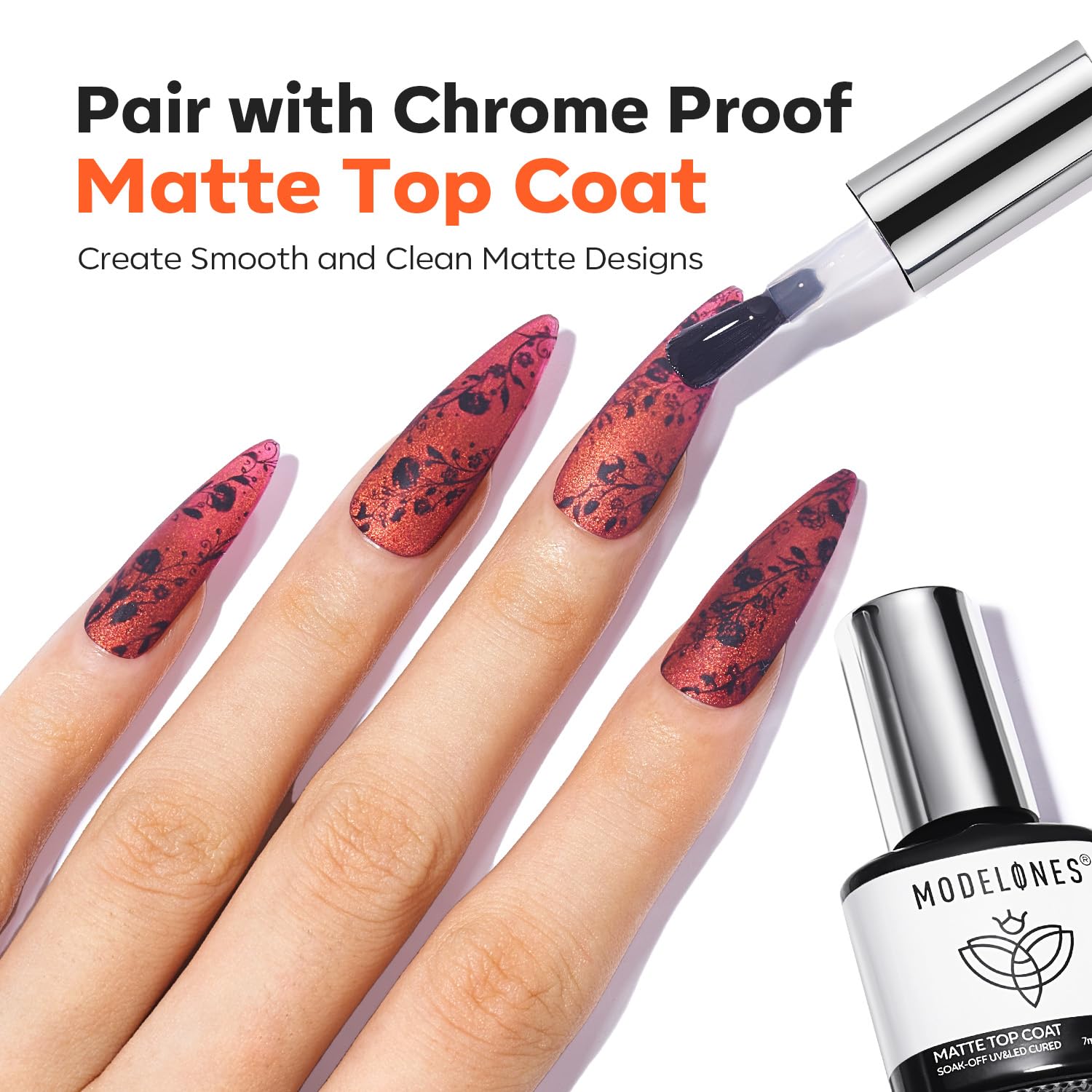 Modelones Chrome Proof Matte Top Coat for durable, satin-matte finishes.