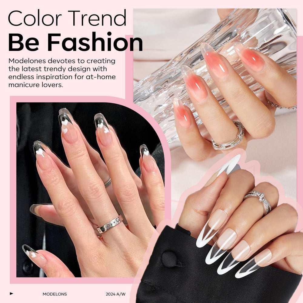 Modelones acrylic powder being poured demonstrates easy-to-use application for durable nails.