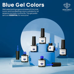 modelones color-changing blue gel polish bottle close-up shows temperature-reactive shade shift