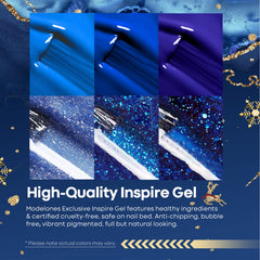 modelones color-changing blue gel polish swatches show cold-warm transition effect for dynamic nail art
