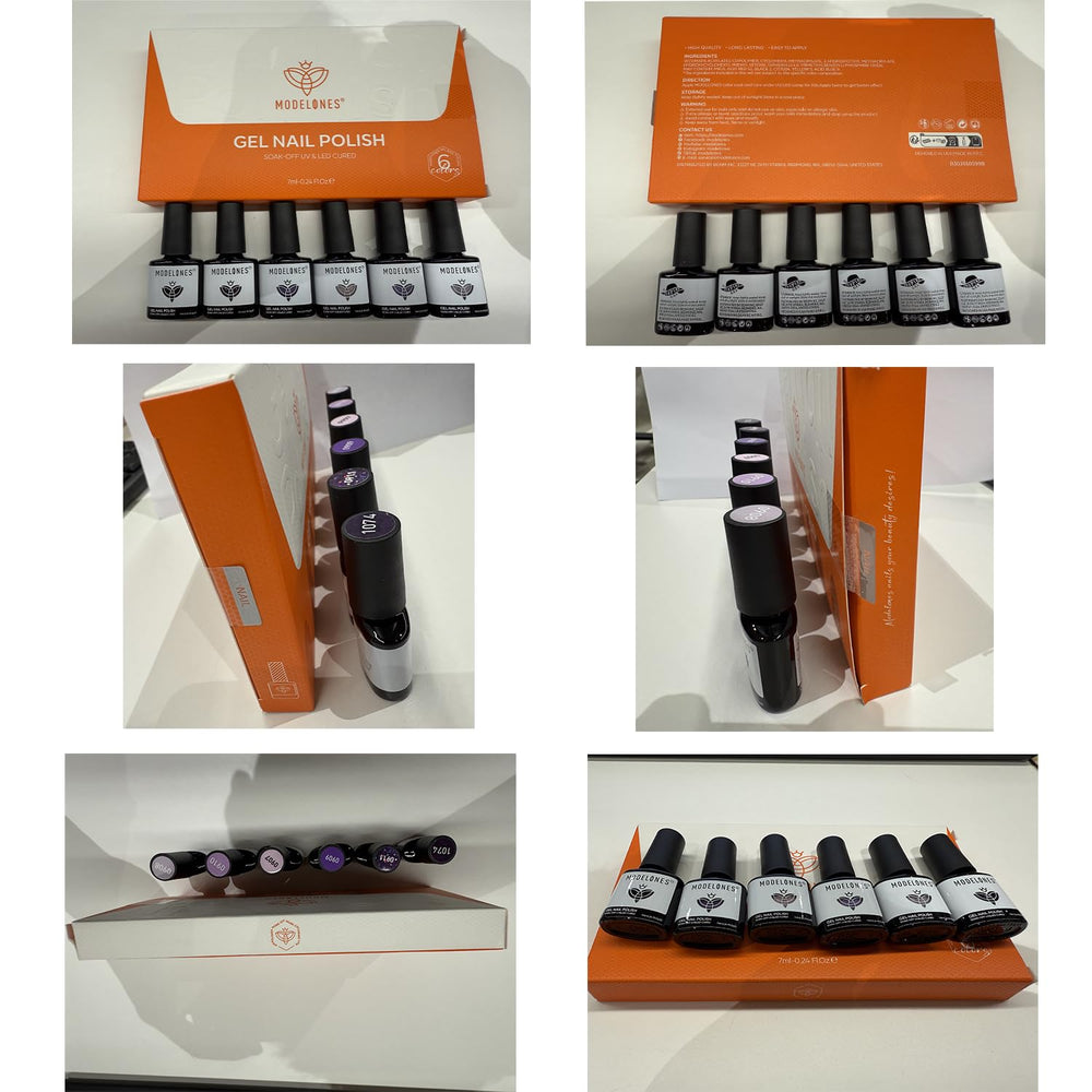 Modelones color window design helps quick color selection during home manicures.