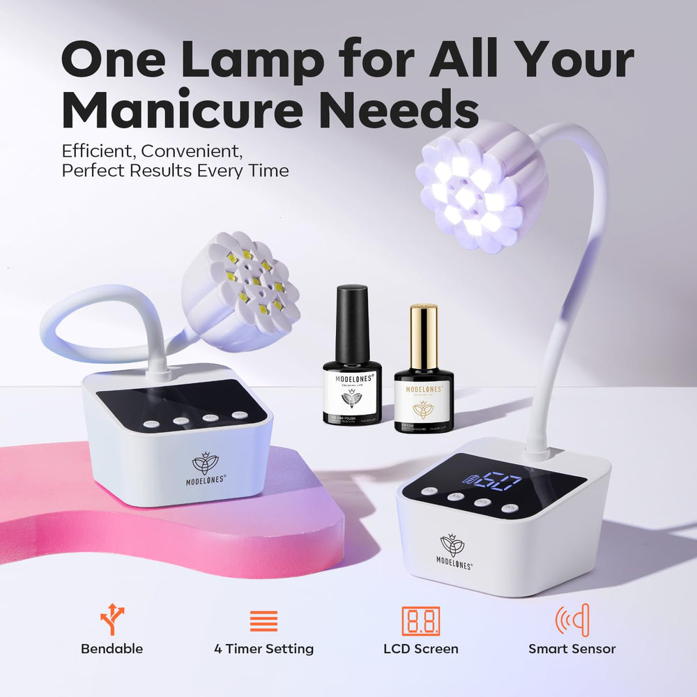 Modelones cordless nail lamp studio area setup professional vibe