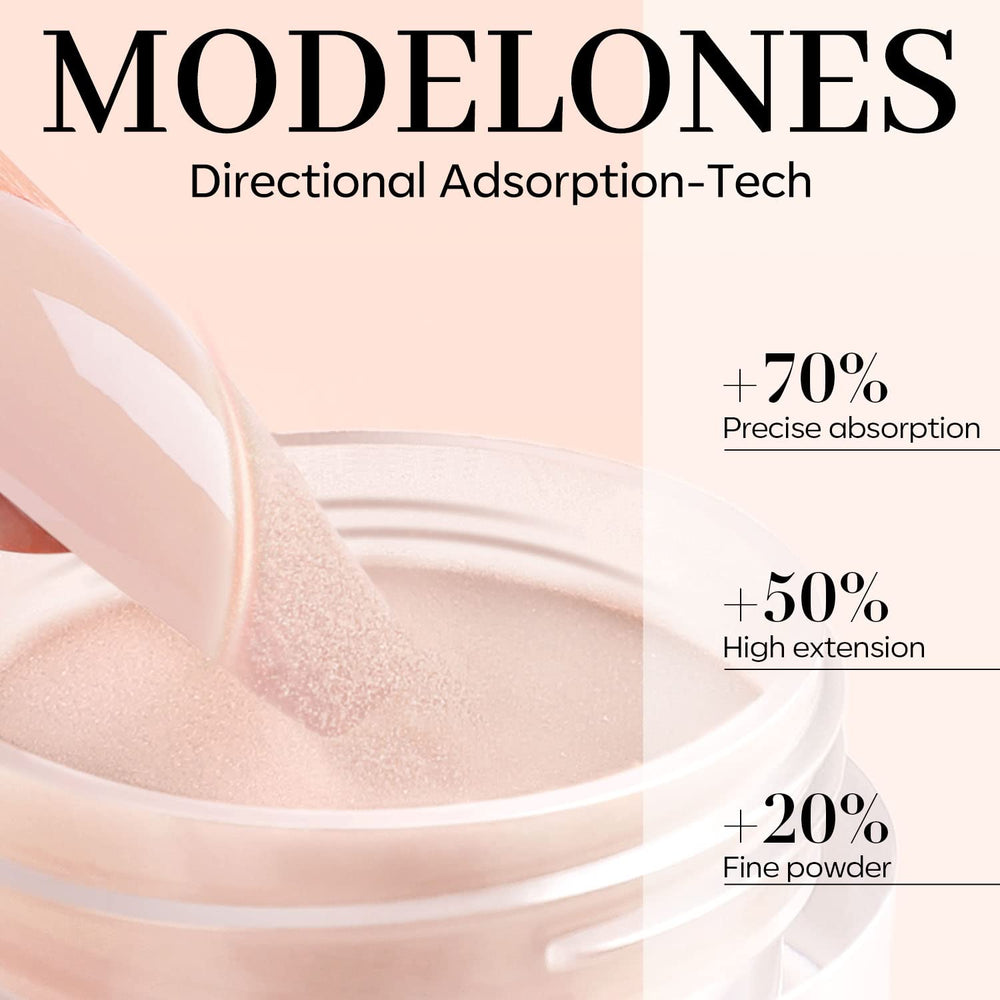 Modelones 1oz capacity label highlights generous supply for multiple manicures