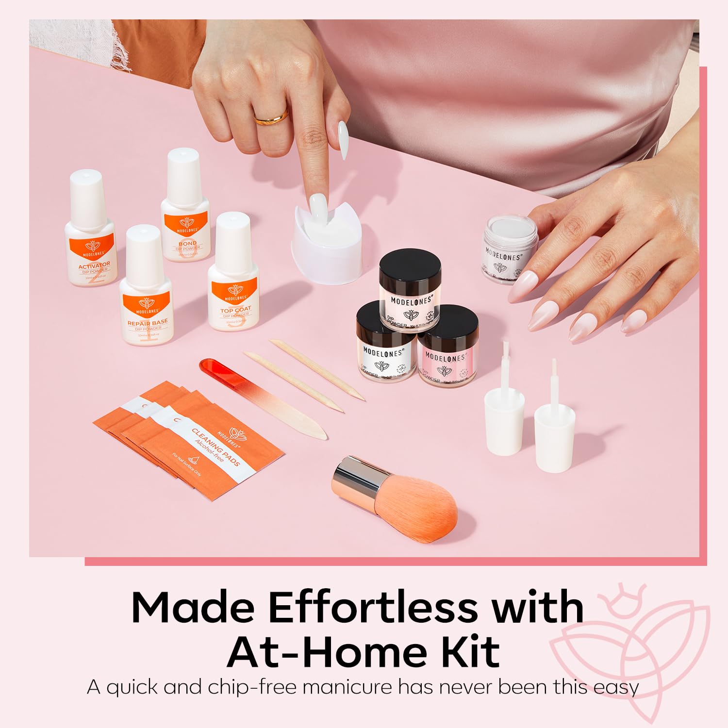 Modelones dip liquid base coat for even color application