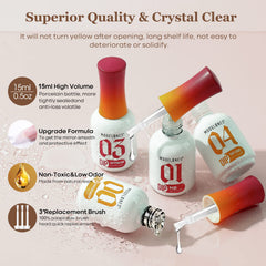 modelones dip powder liquid set brush saver bottle keeps brushes clean and reusable.