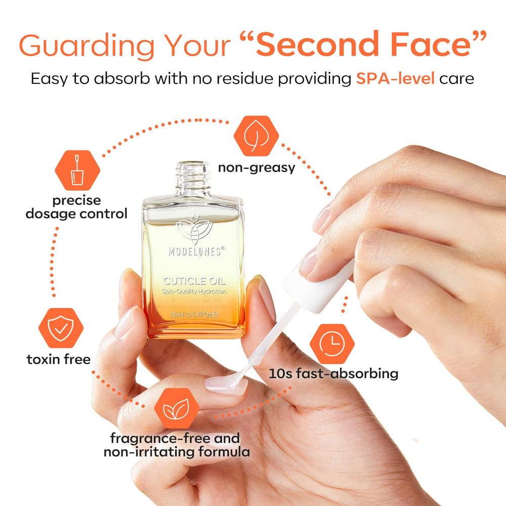 modelones dual-action nail strengthener reinforces weak nails and cuticles
