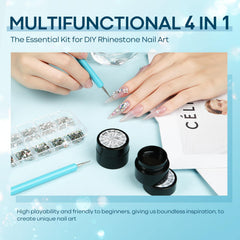 Modelones dual-end picking pen ready for gem pickup and glue application