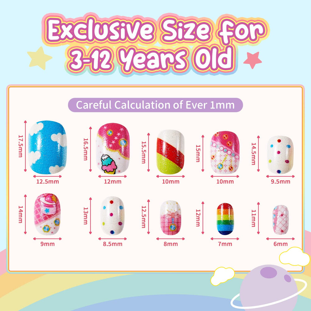 Modelones easy-application kids nails for simple at-home manicure sessions.