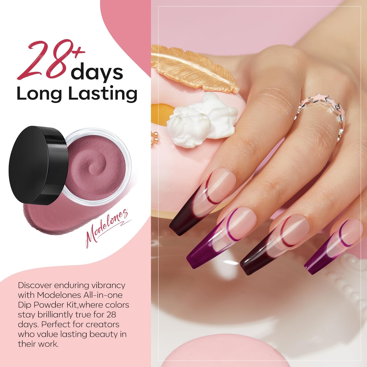 Modelones easy dip steps guide for beginners at home manicure