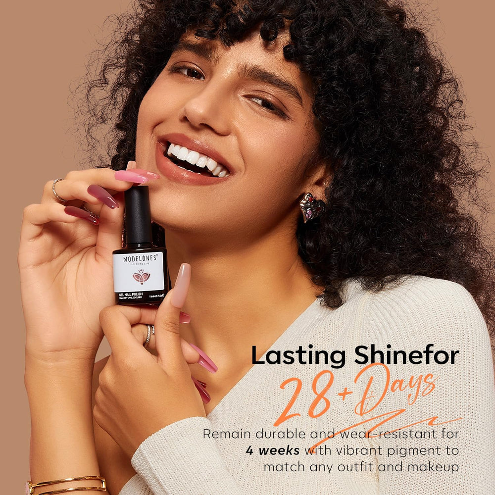 Modelones easy-glide brush shown for smooth, even application.