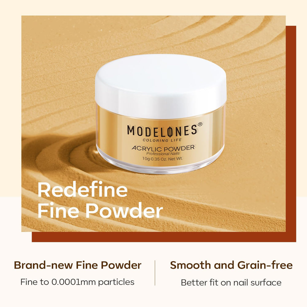 Modelones golden glitter fall shade image emphasizes luxe finish