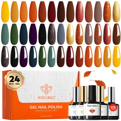 Modelones fall color swatches for choosing shade before a manicure