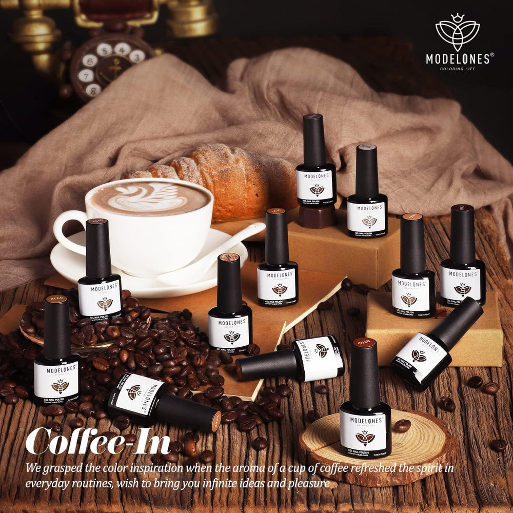 Modelones fall winter brown series bottles ready for chic nails