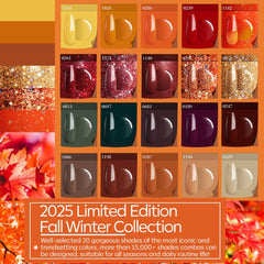 Modelones fall winter gel polish swatches highlight versatile hues for seasonal manicures