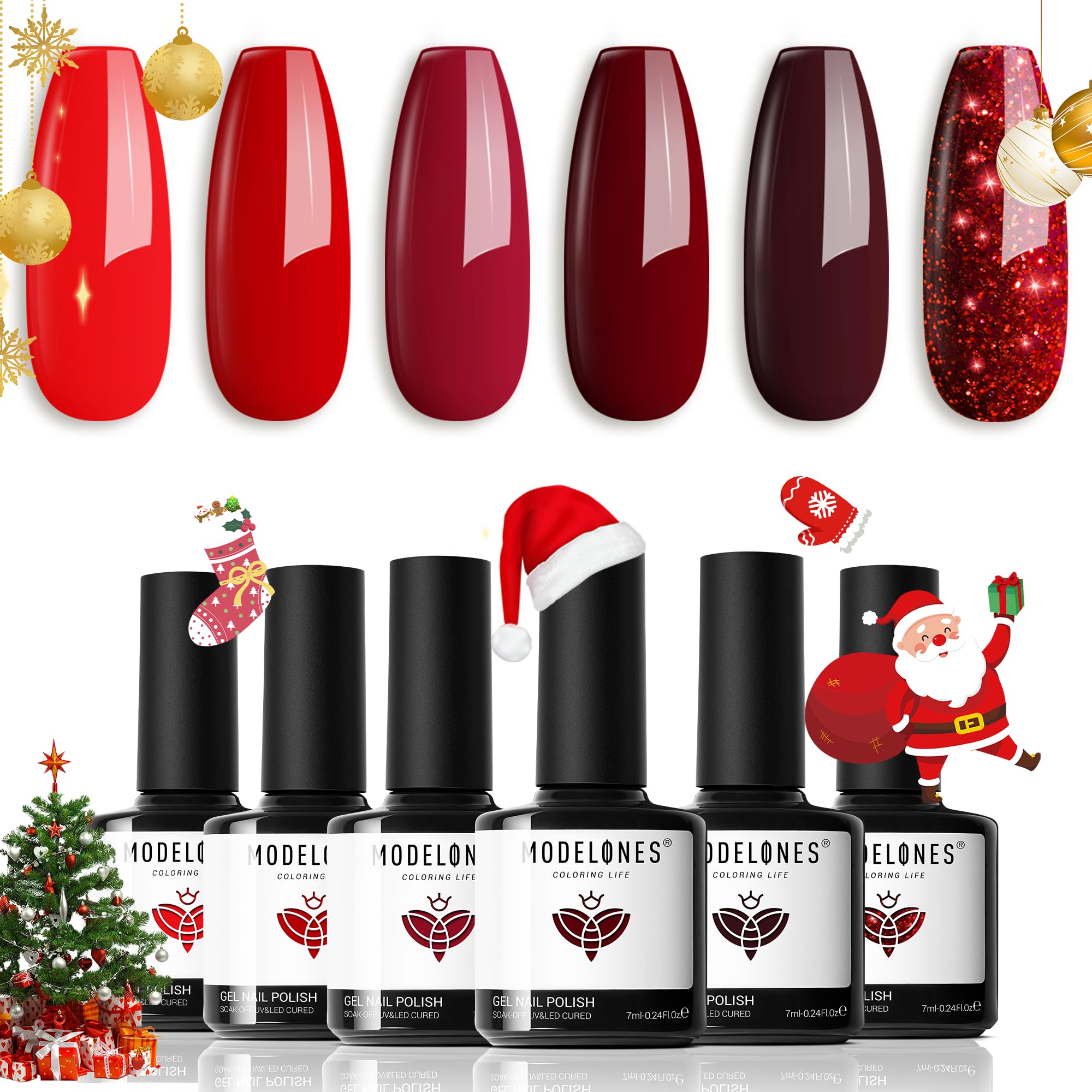 Modelones gel nail polish kit packaging ready for gifting and at home manicure