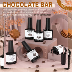 Modelones brown nude shade for versatile daily manicures.