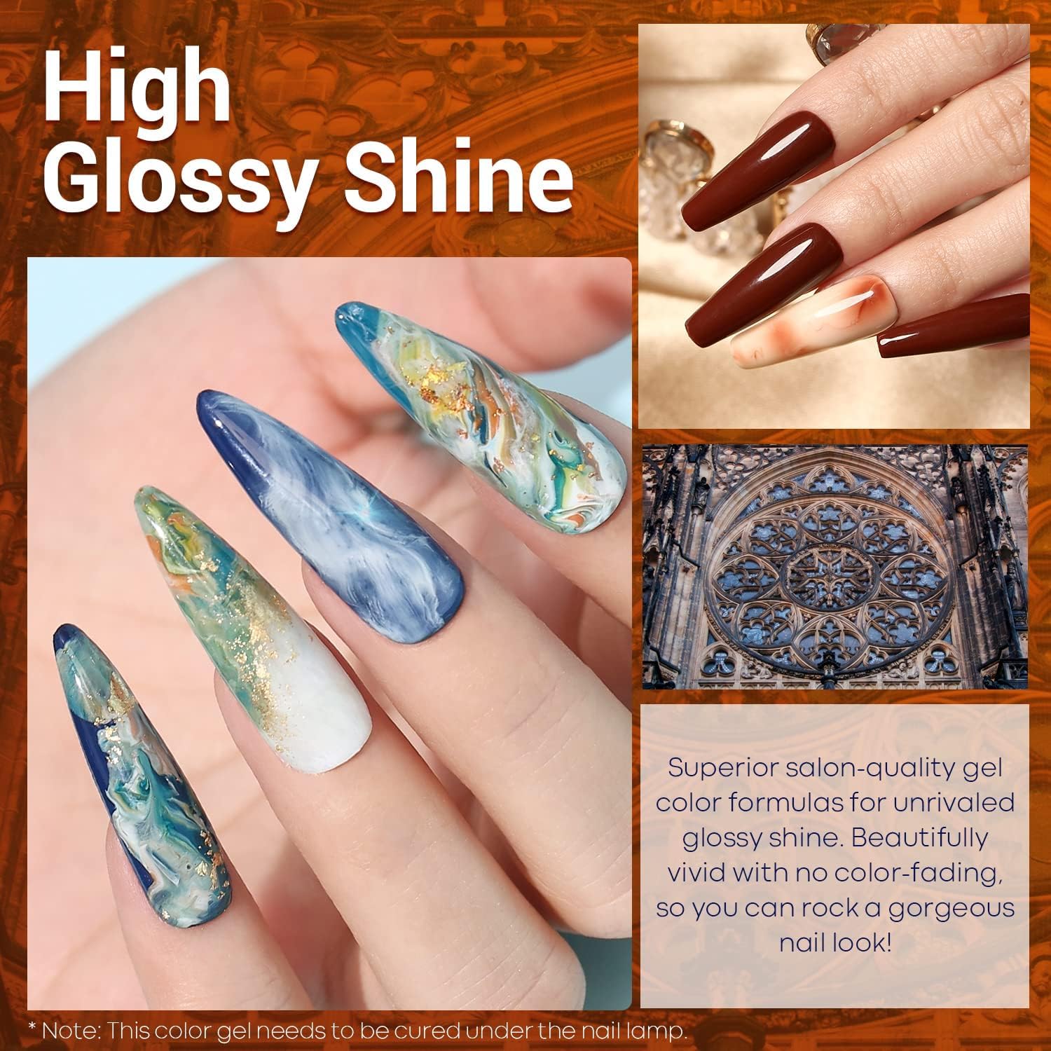 Modelones gel polish bottle sage green close-up with earthy winter vibe.