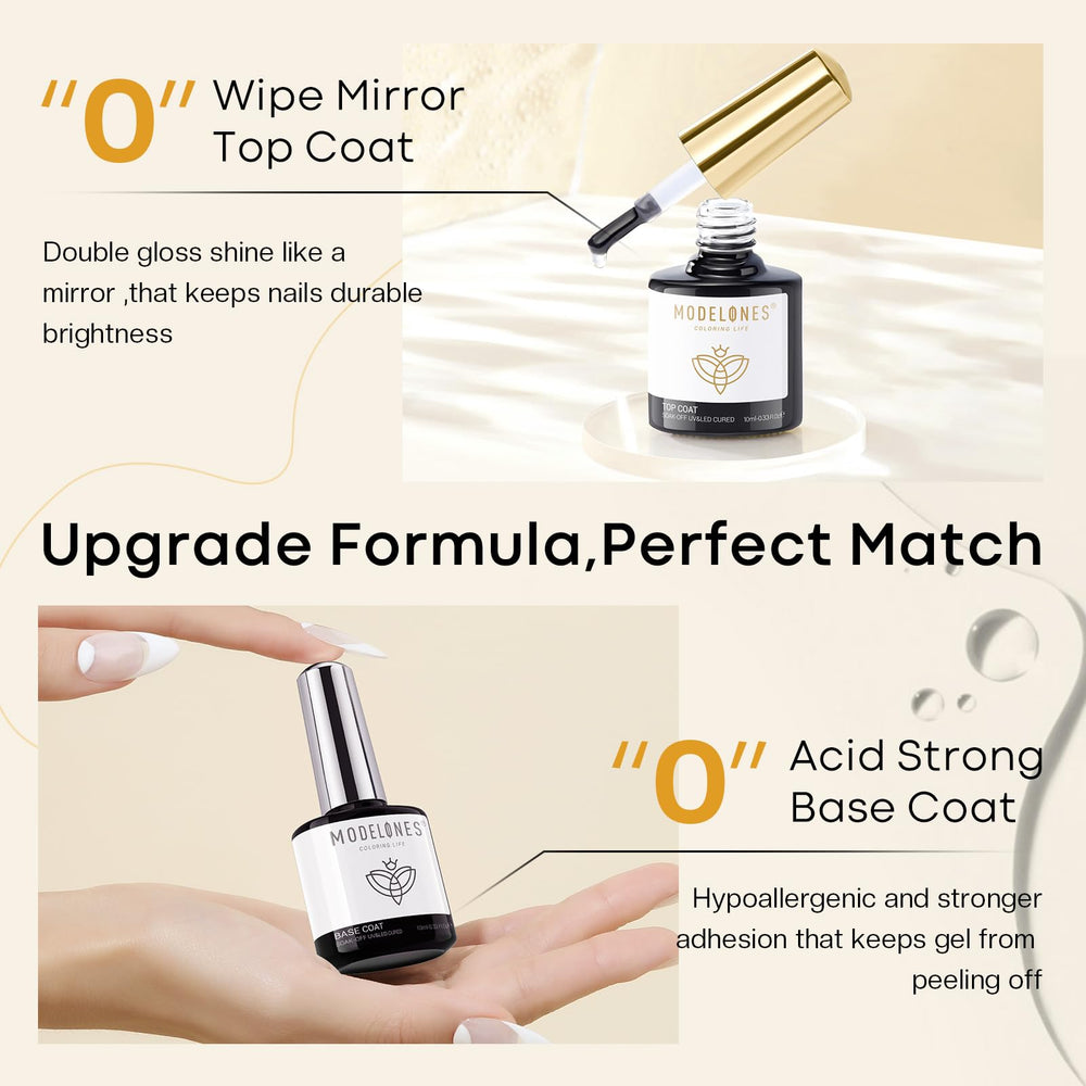 Modelones gel polish compatibility with acrylic and dip powders.
