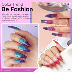 Modelones gift box with color-changing gel polish ready for gifting.