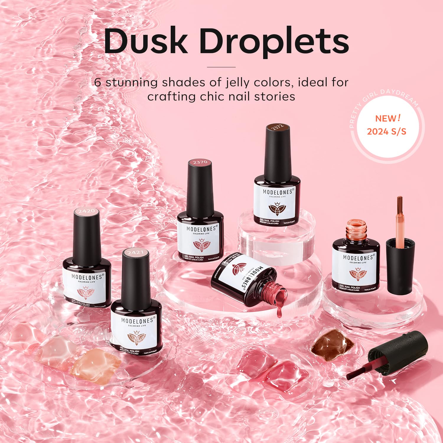 Modelones cruelty-free jelly-nail-kit shown with gift-ready packaging for ideal gift.