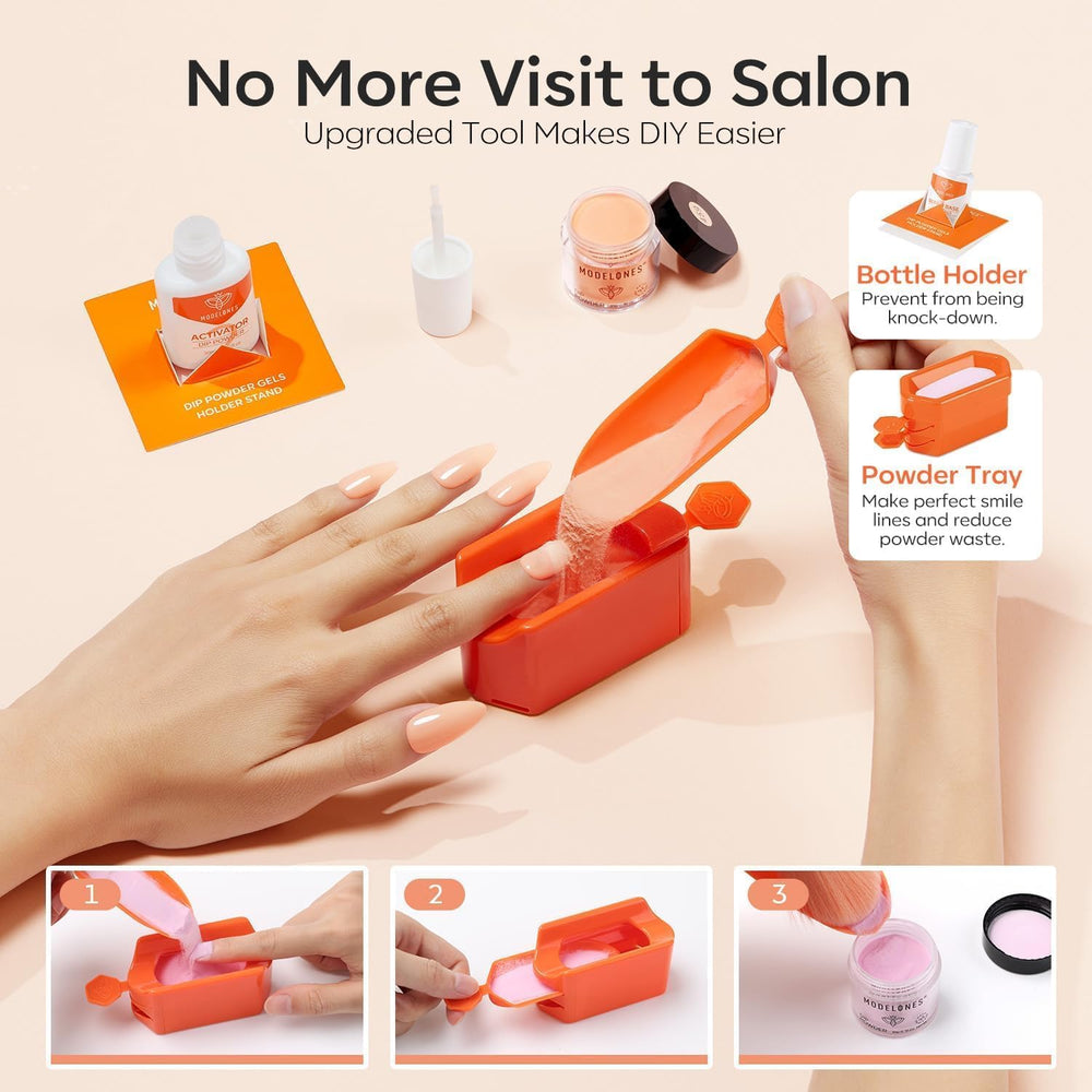 Modelones glass nail file provides precise shaping and easy cleanup.