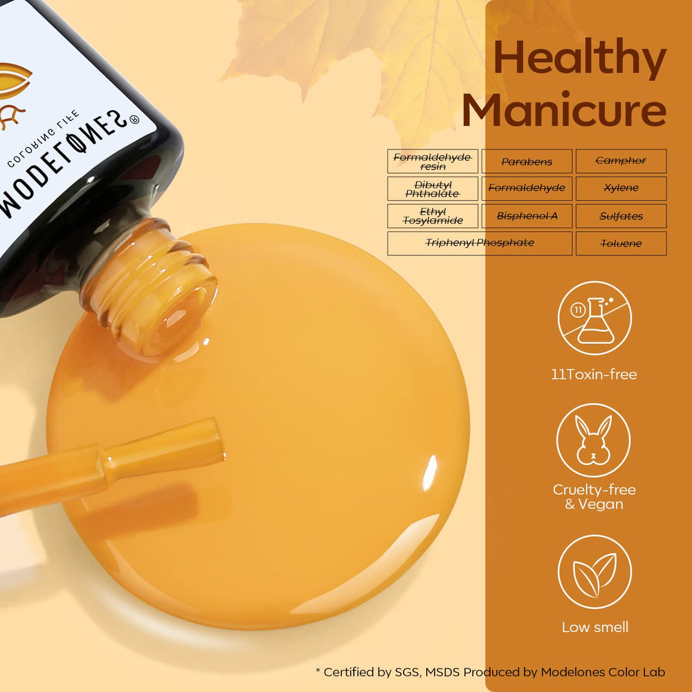 Modelones glossy top coat delivers high-shine finish