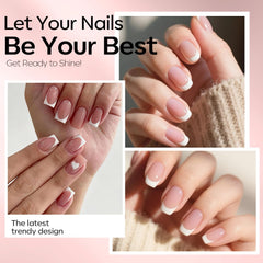 Modelones jelly nude milk white pink colors showcase versatile options for chic nails.