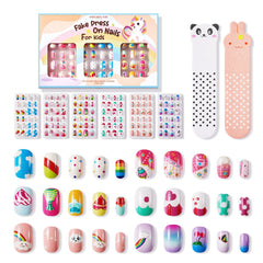Modelones kids nails pre-glue full-cover tips enable fast, mess-free dress-up nails.