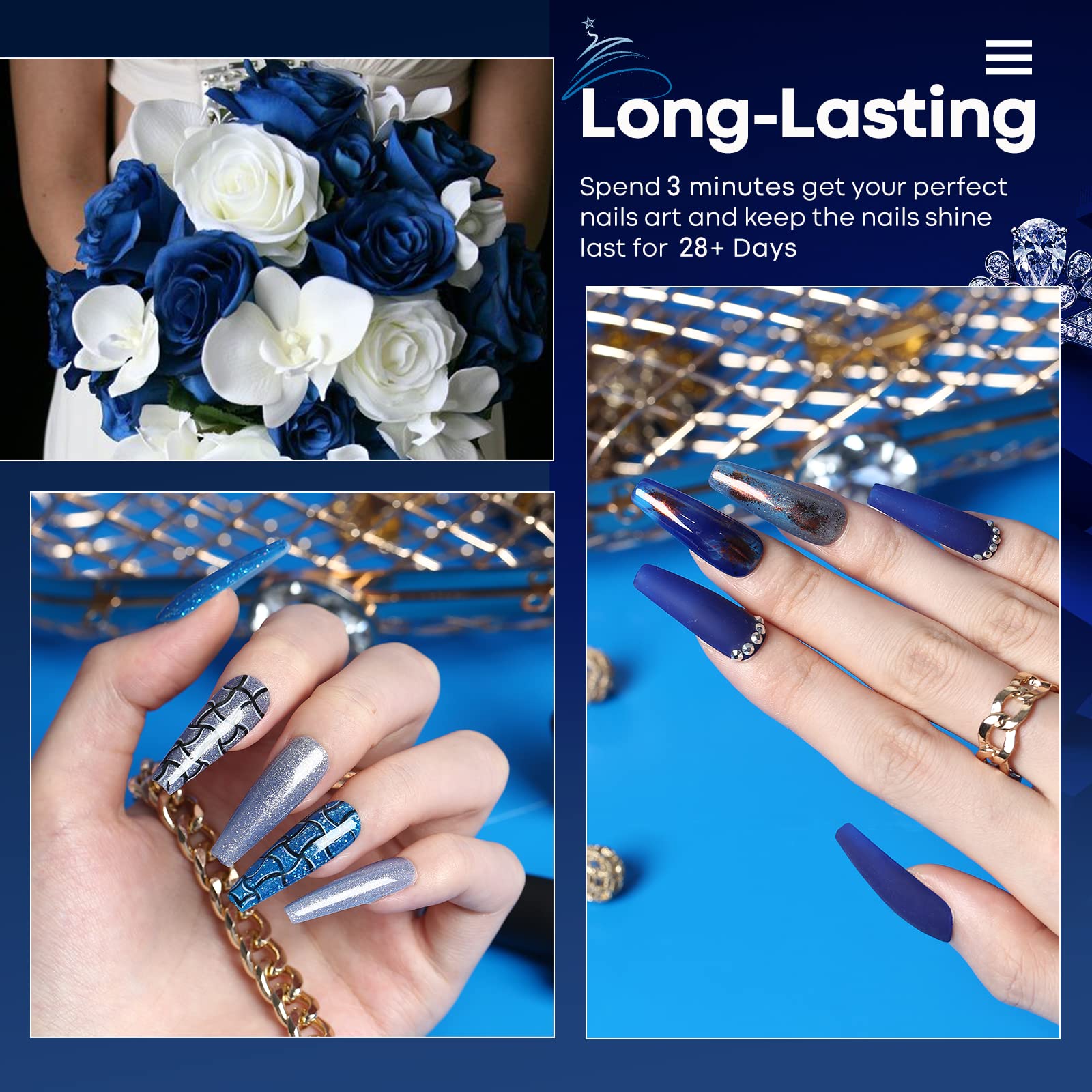 modelones LED nail lamp accelerates gel curing for quick home manicures