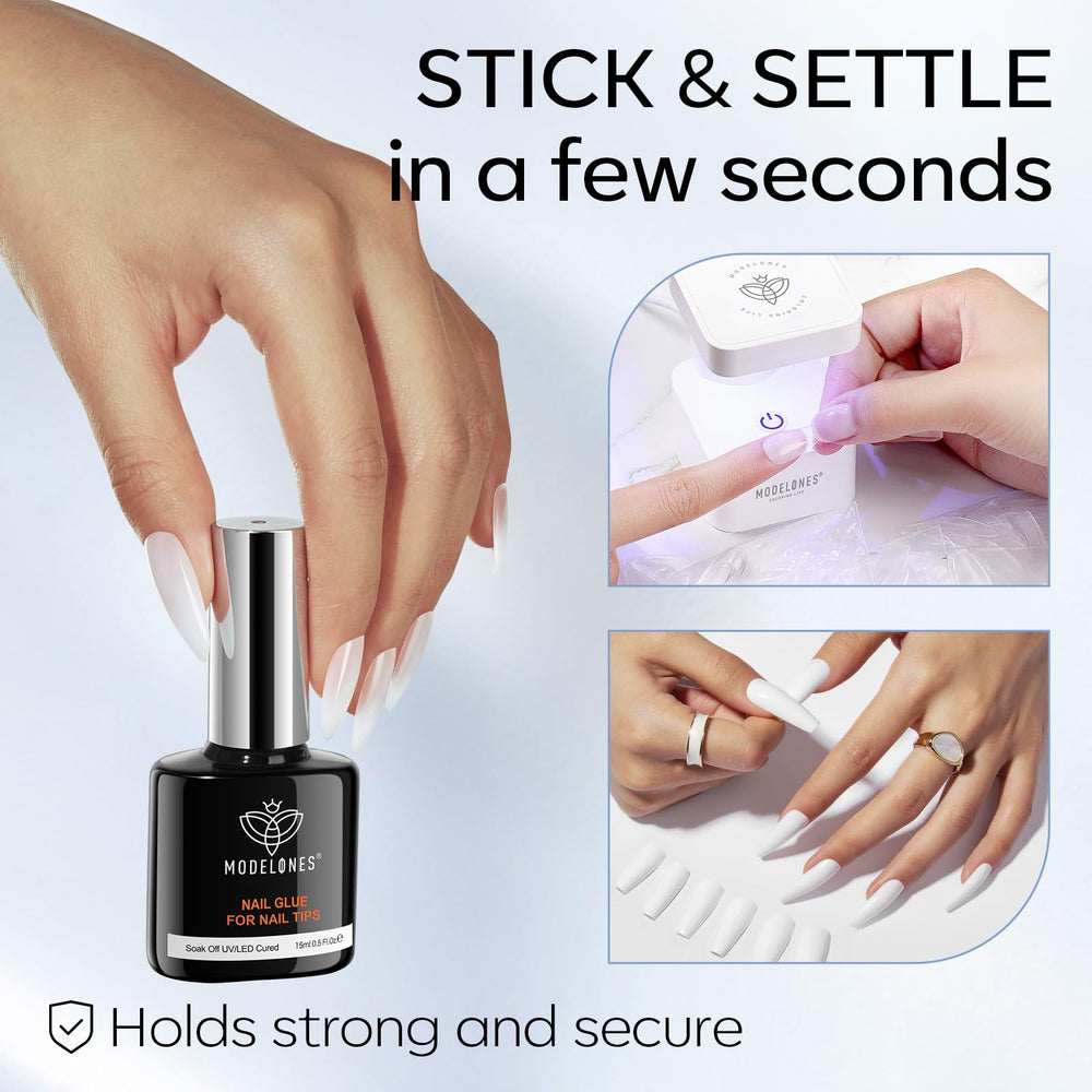 Modelones long lasting manicure with wear resistant top coat finish