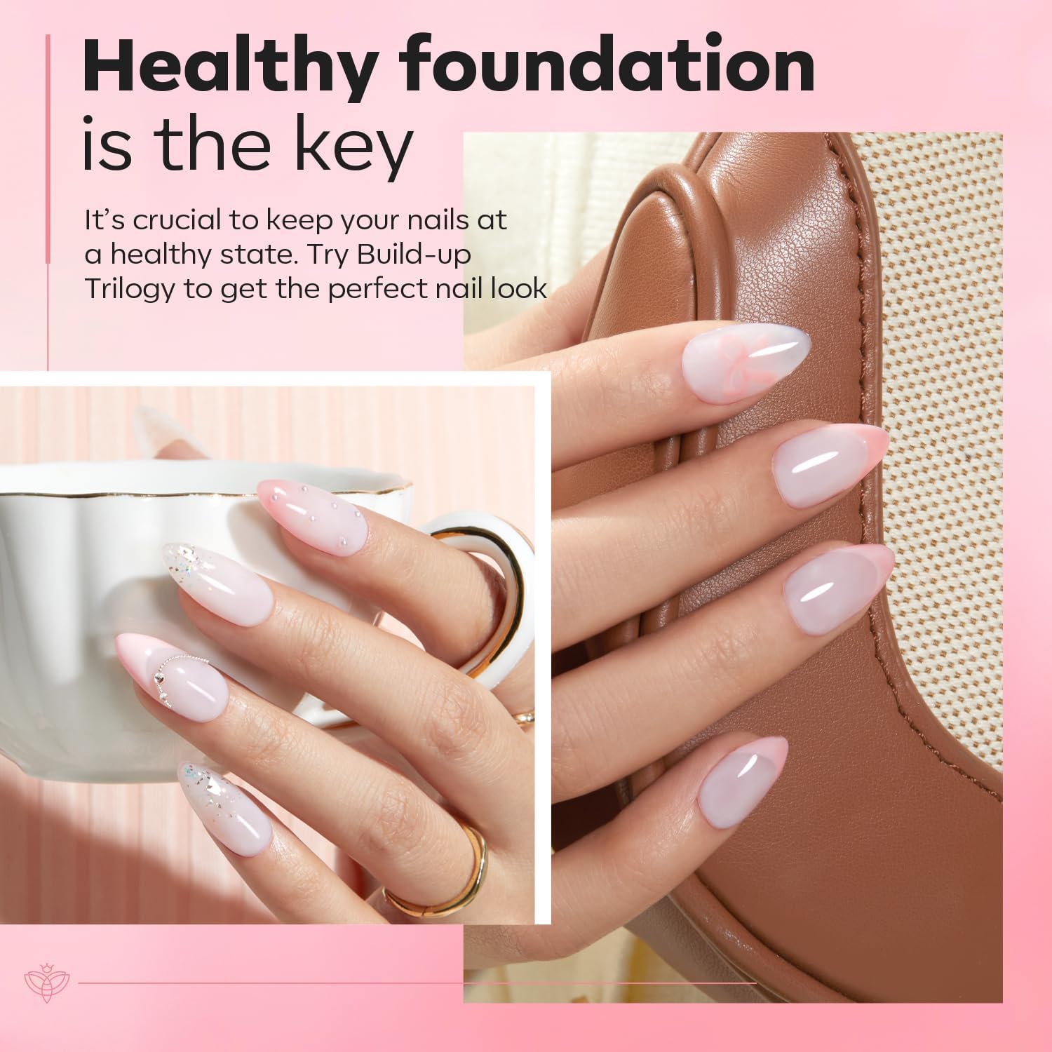 Modelones nail gel trio display — demonstrates the kit components for thickening.