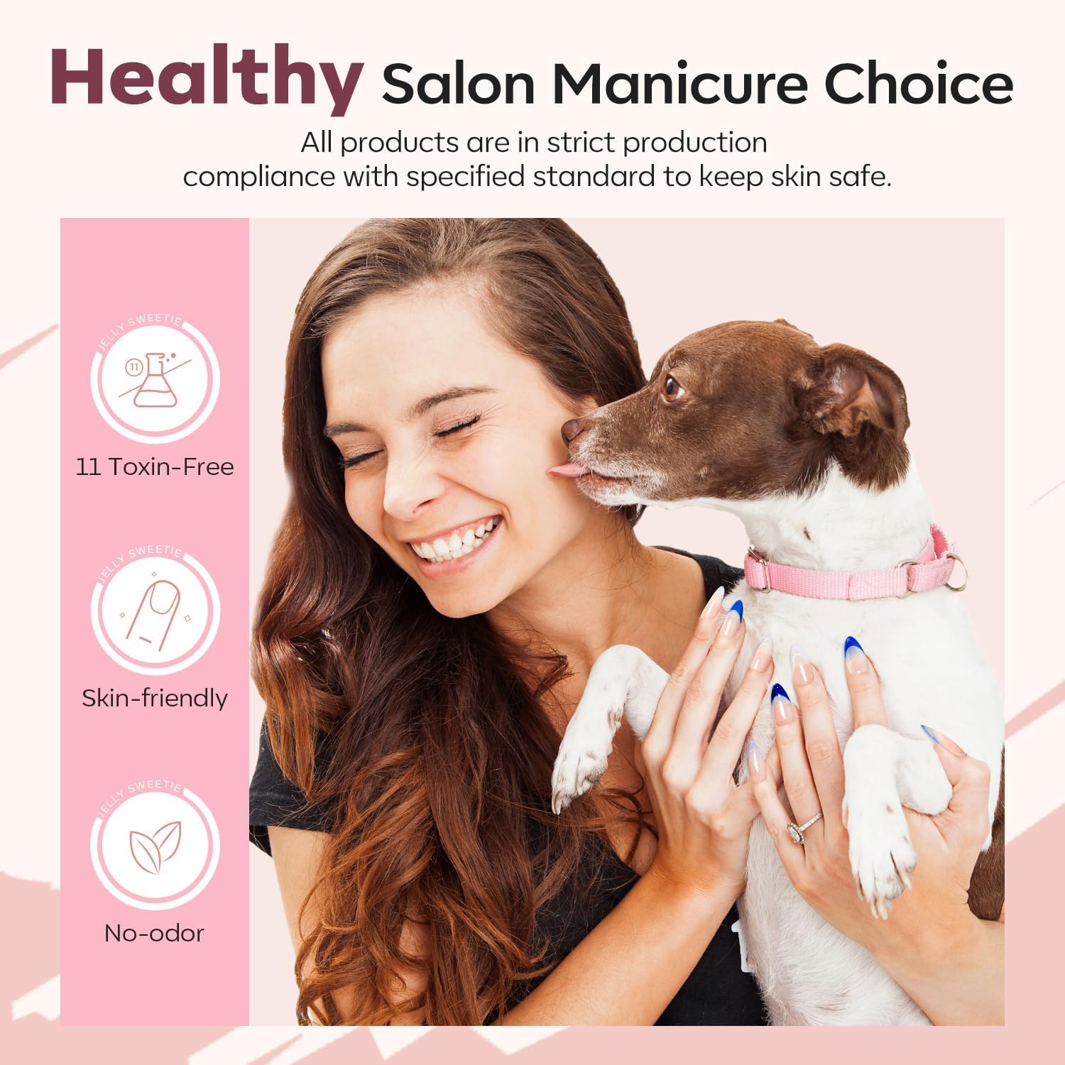 Modelones nail lamp shows 90-second cure for efficient setting.