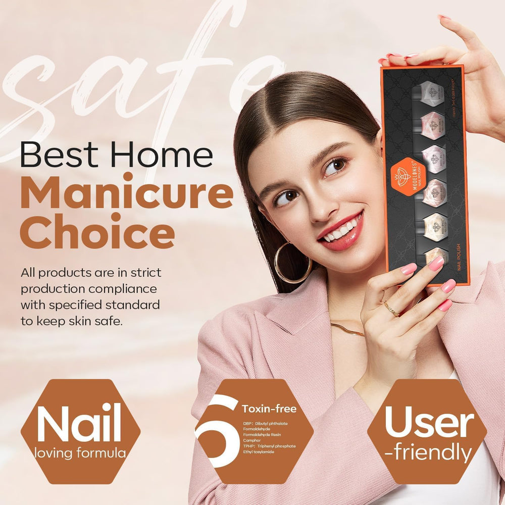 Modelones nail polish set gift-packaging image displaying compact mini kit ideal for gifting.
