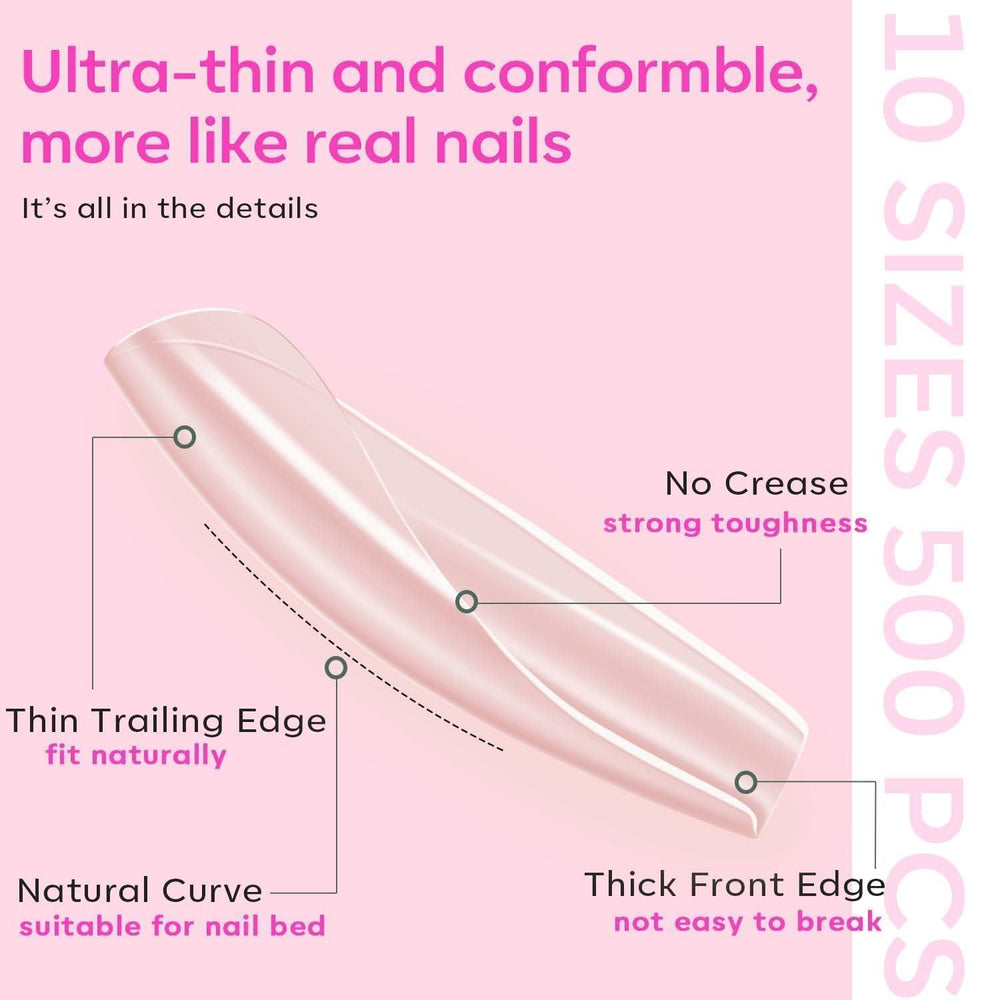Modelones nail tips clipper cleanly trims coffin tips for precise shaping.