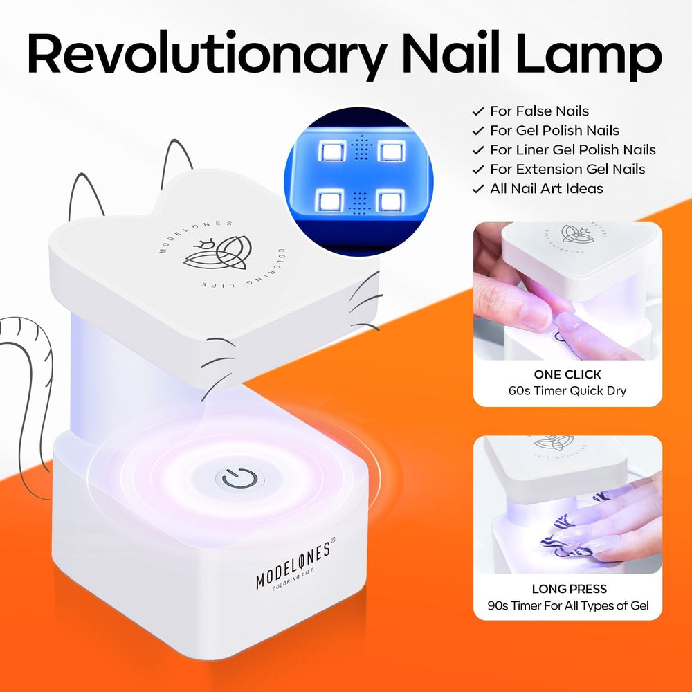 Modelones nail tips clipper trims tips for perfect shape.