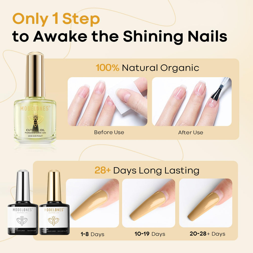 Modelones natural ingredients provide safe, non-toxic nail care.