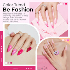 Modelones neon glitter collection closeup highlights festive sparkle for accent nails