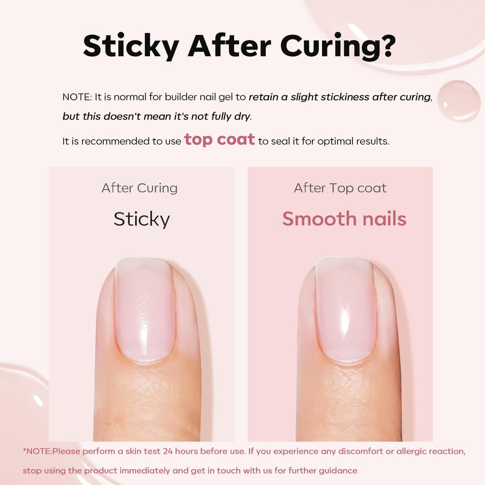 Modelones no peel-off bubble-free formula supports long-lasting nails.