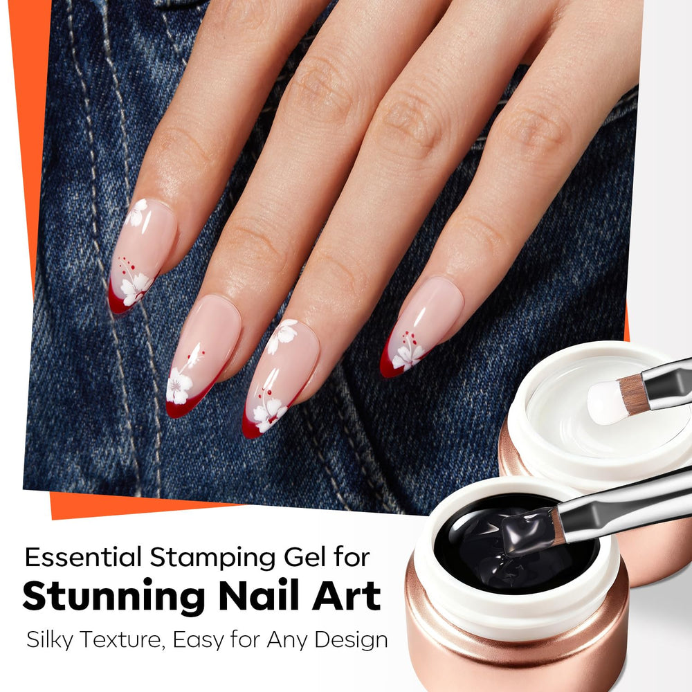 Modelones high-pigment painting gels for crisp, vivid stamping.