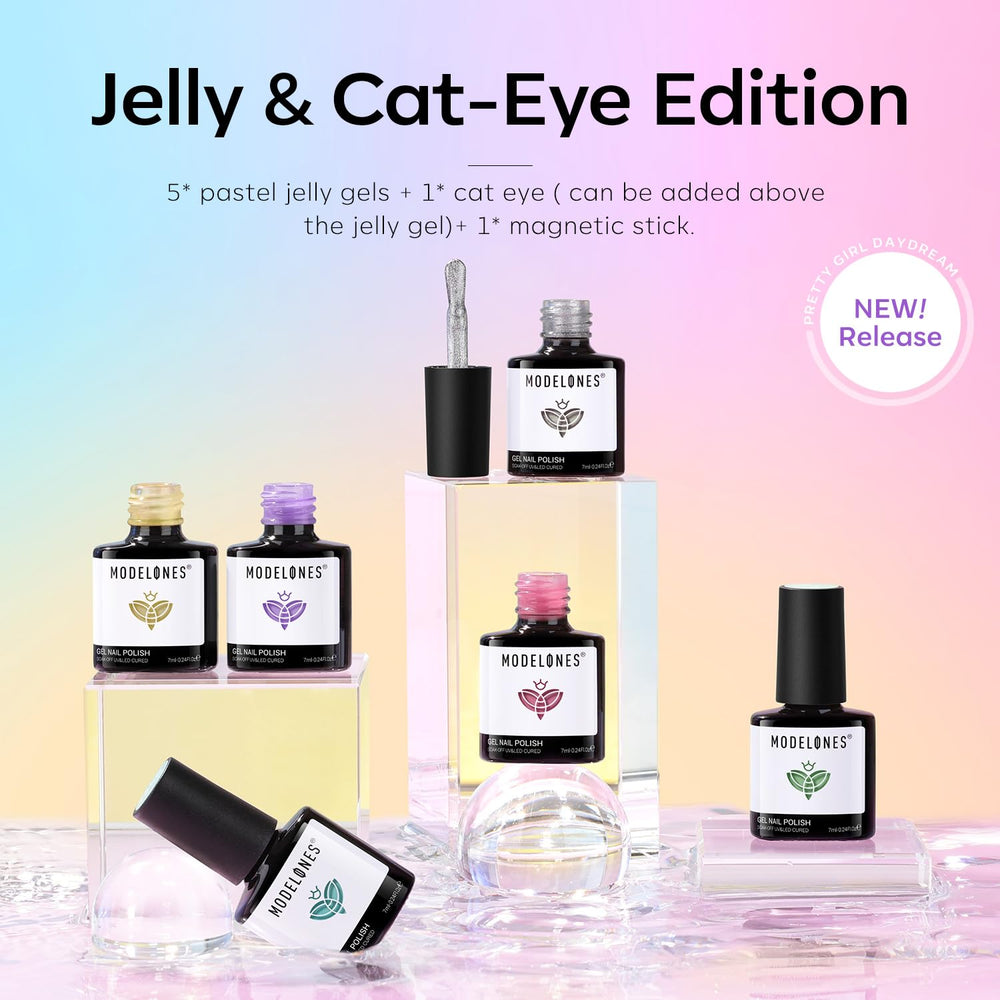 Modelones pastel jelly blue ideal for cool, sheer color base.