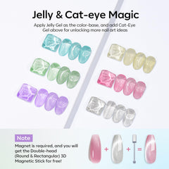 Modelones pastel jelly pink ideal for delicate everyday nails.