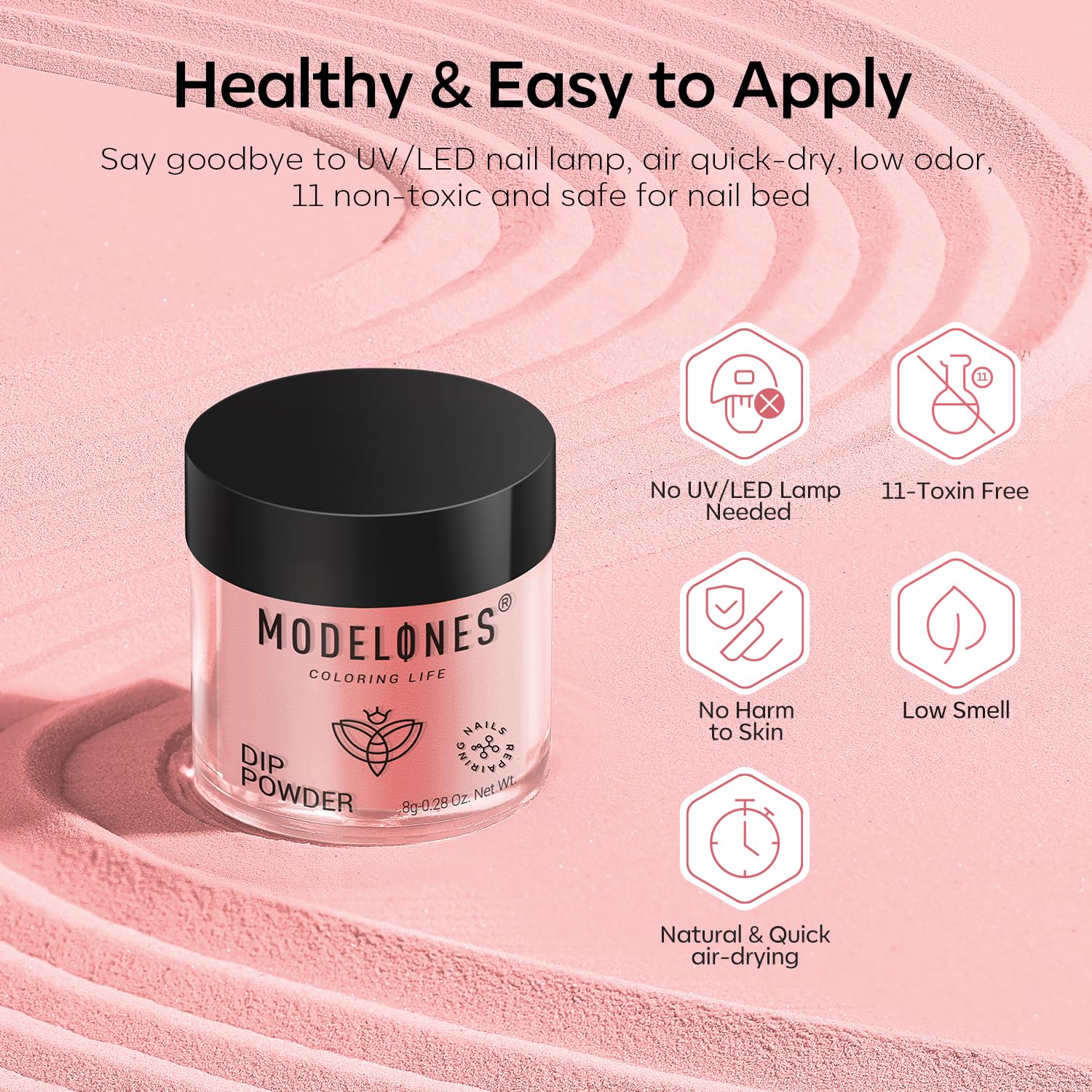 Modelones beginner-friendly dip powder starter kit for DIY nails